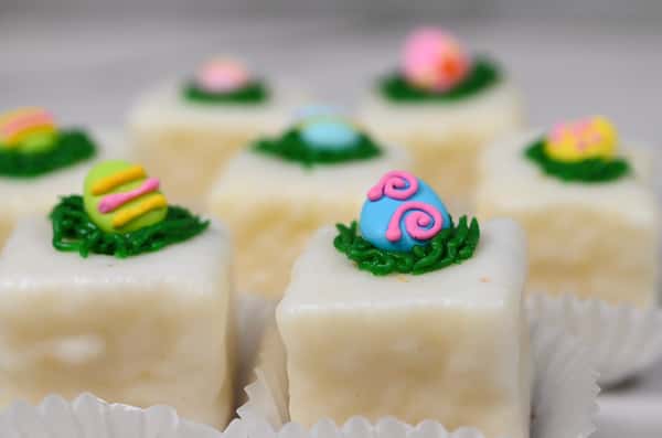 Vanilla Petit Fours - Easter Designs