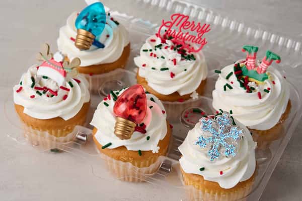Vanilla Christmas Cupcakes