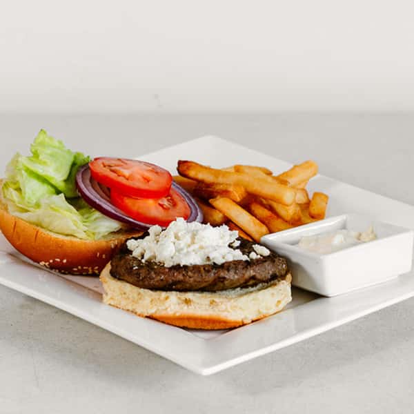 Greek Burger & Fries