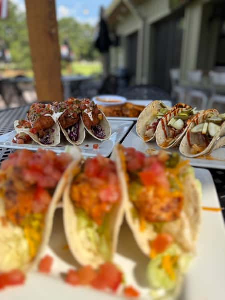 Birria, Baja, Hot Slaw Pork, Blackened Wahoo