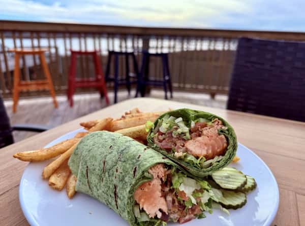 Salmon BLT Wrap