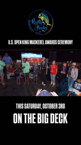 The 2026 U.S. Open King Mackerel Tournament Awards Ceremony is coming back to the Big Deck on Saturday, October 3! 🐟🏆

We’re still buzzing from last year’s celebration and can’t wait to welcome the anglers, their families, and the community back to Rusty Hooks for another unforgettable evening. 

We’ll see you dockside! ⚓️

📍4907 Fish Factory Rd, SE Southport
📲910.477.6616
🖥️ https://www.rustyhooksdockside.com

#USOpenKingMackerel #KingMackerelTournament #RustyHooks #TournamentFishing #CoastalLiving