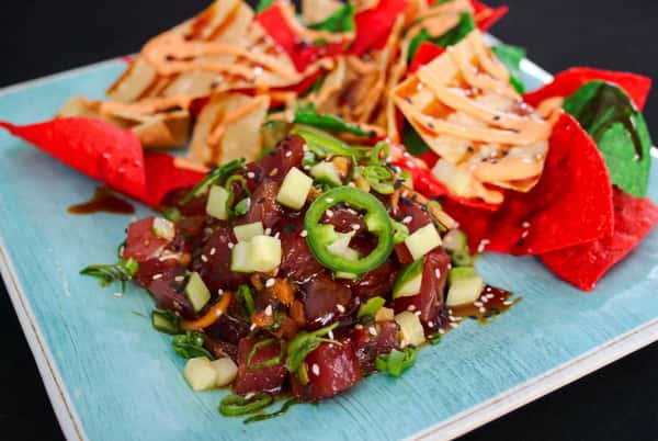 Tuna Poke Nachos