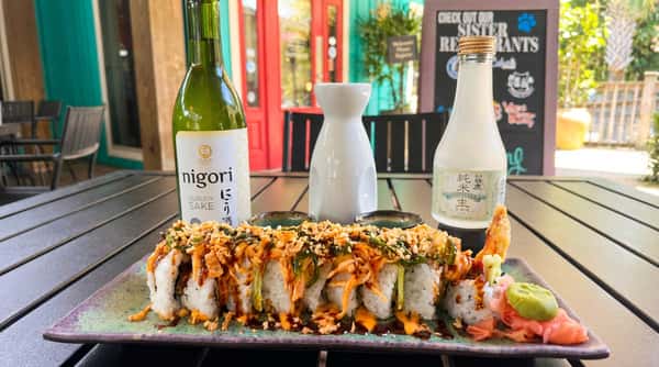 Cosmos Roll with Sake