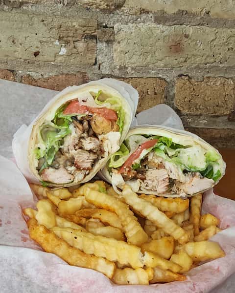 Chicken Wrap with Fries