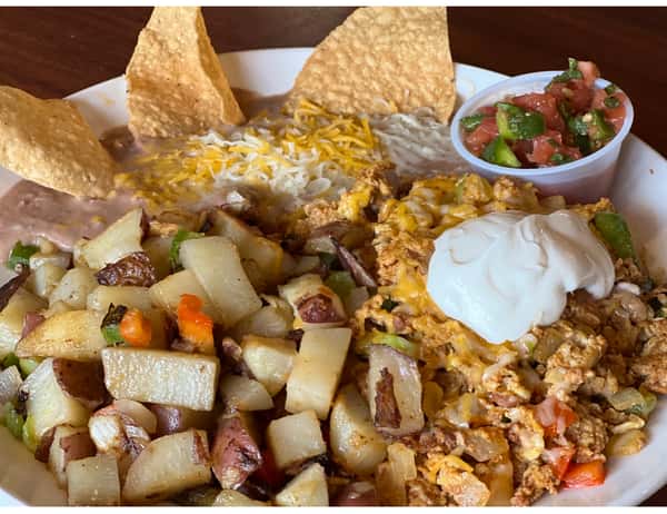 Chorizo Scramble Breakfast Yosemite Falls Cafe