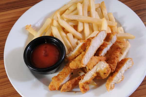 Kids Chicken strips and fries
