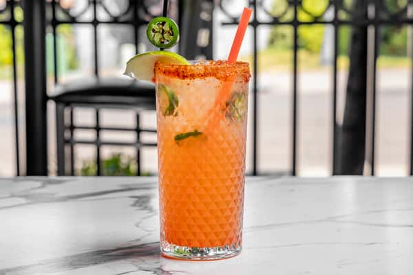 Watermelon Strawberry Jalapeno Margarita