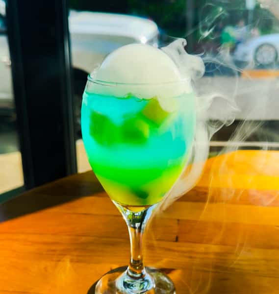 cocktail with smoke