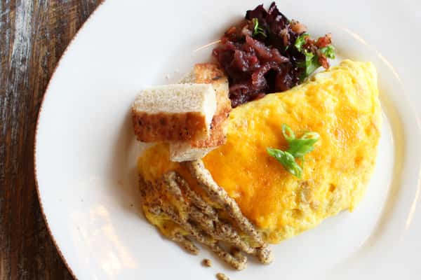Griddled Ham & Cheese Omelette