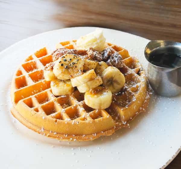 Banana Pecan Waffle