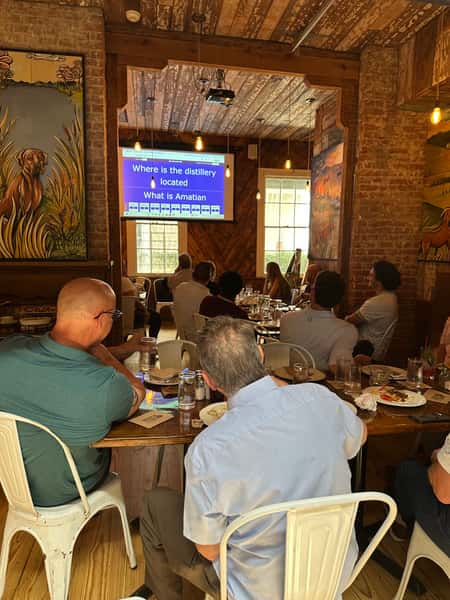 Projector at Red Dog Diner for Lunch & Learns
