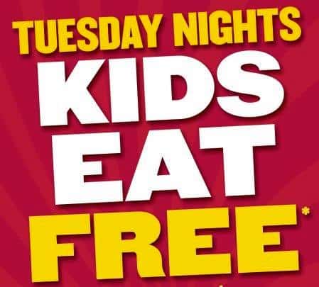 Tuesday: Kids Eat Free