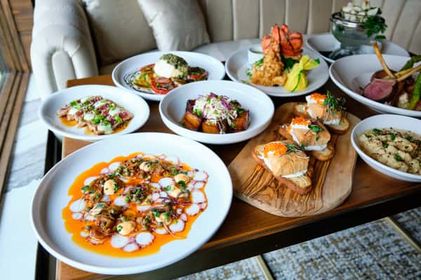 full table of food