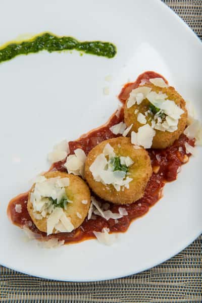 Goat Cheese Risotto Fritters