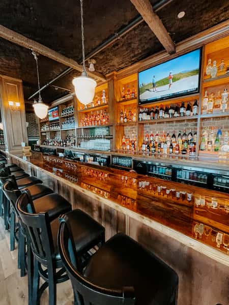 Bar with beer and liquor storage