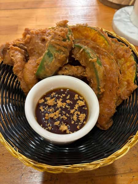 Serve with Sweet & Sour and Mixed with peanut