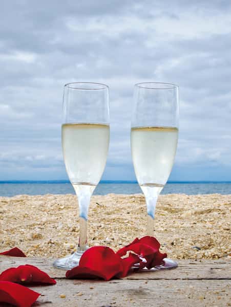 glasses on beach