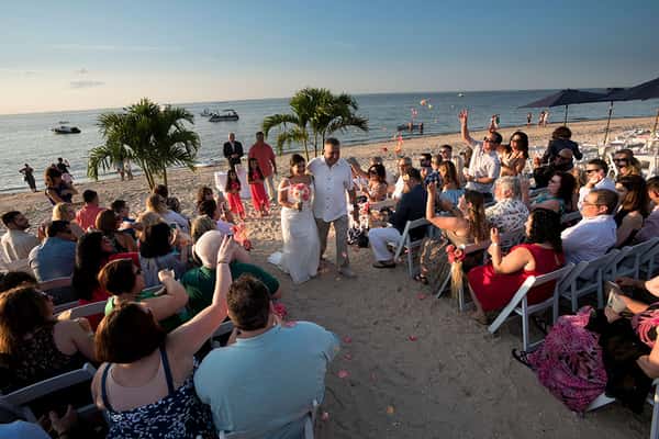 walls wharf wedding at the beach