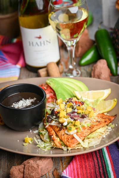 Salmon Tostada