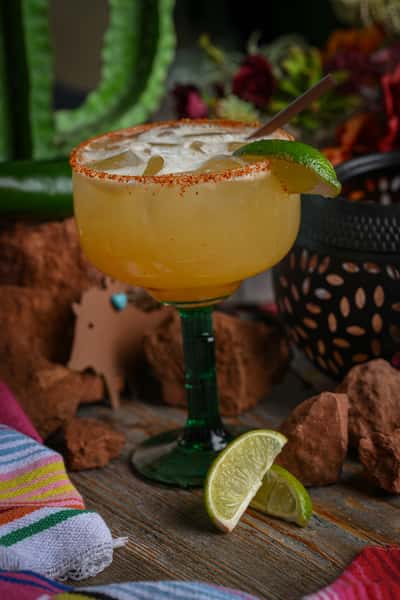 Hot Honey Peach Margarita
