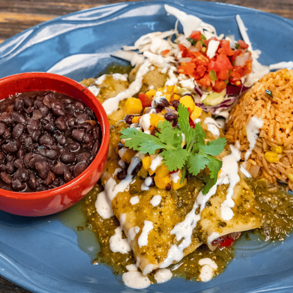 Fire Roasted Vegetable Enchiladas