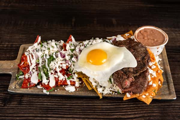 Wagyu chilaquiles sampler