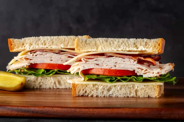 Turkey club sandwich