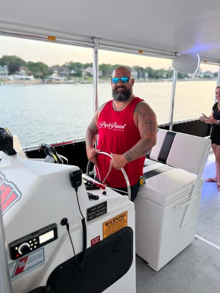 Mike Captaining boat