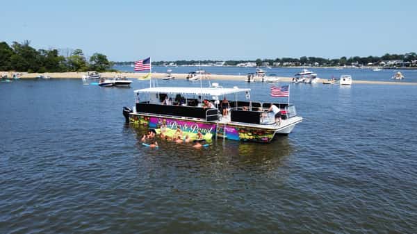 Pontoon in water