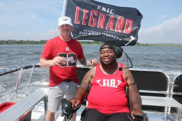 Eric Legrand on boat