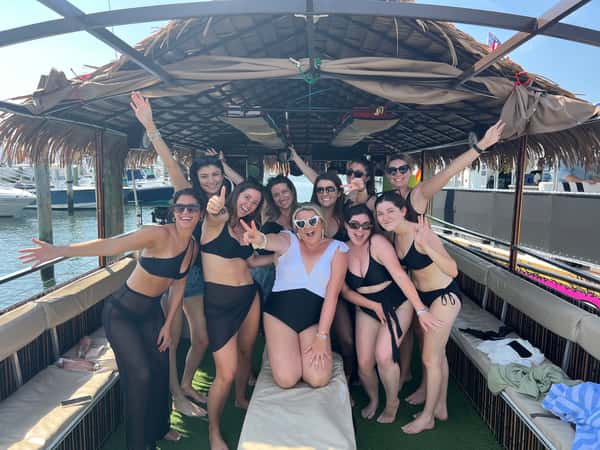 Bachlorettes on boat