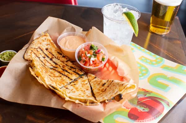Spinach & Mushroom Quesadilla