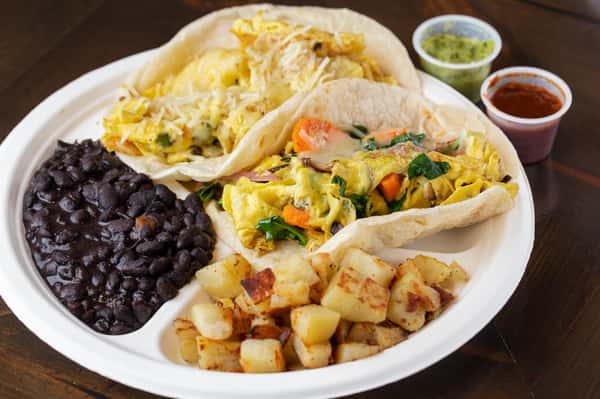 Breakfast Dos Taco Plate-