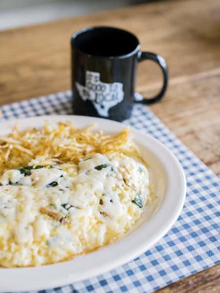 Spinach Mushroom Egg White Omelette*