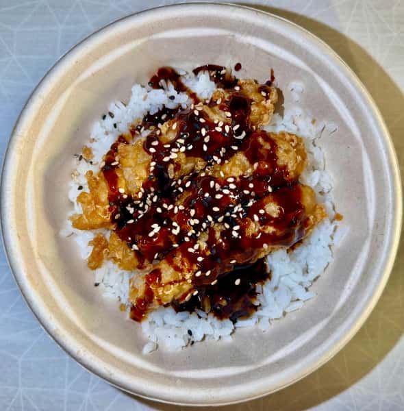 Shrimp Tempura Teriyaki Rice Bowl