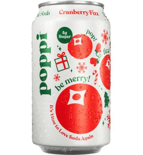 poppi Prebiotic Soda - Cranberry Fizz