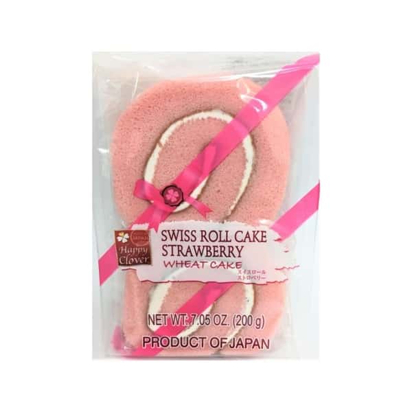 Japanese Swiss Roll Cake - Strawberry (4 pc)