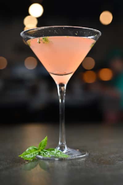 Grapefruit Basil Martini