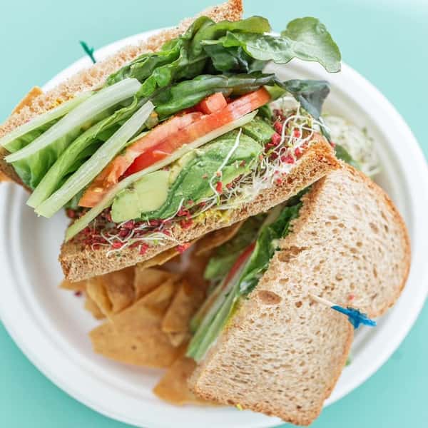 A Jan's Classic Sandwich with Avocado.