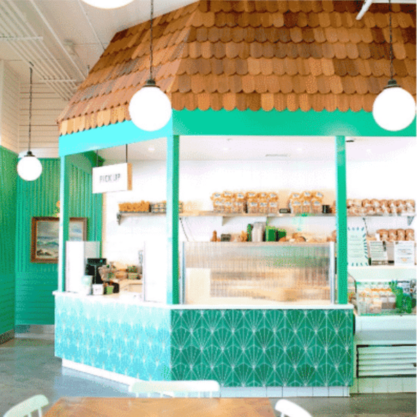 Interior shot of the Jan's Health Bar located on Huntington Beach's Main Street.