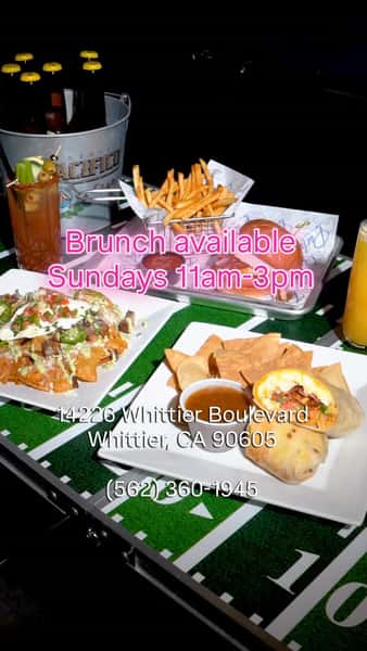 Have you had our brunch yet? Come check out the new menu! 🍳
There’s a little something for everyone.
Brunch available every Sunday from 11am-3pm
14226 Whittier Boulevard
Whittier, CA 90605
(562) 360-1945
#SportsBar #ParlorBar #PBW #SpeakeasyBarInWhittier #WhittierEats