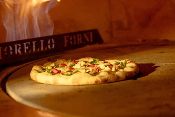Pizza in the oven