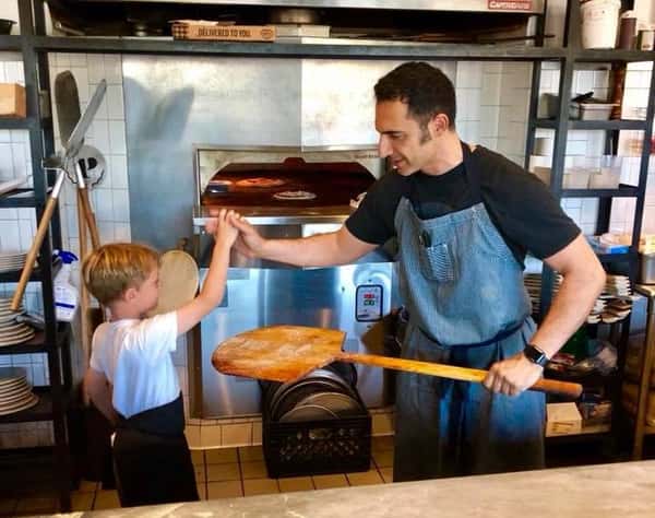 chef with kid