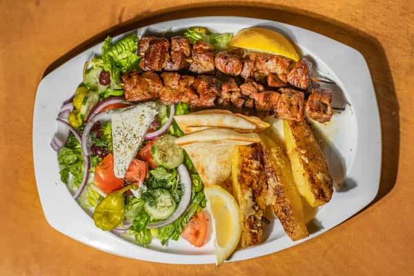 Pork Souvlaki Wrap Combo