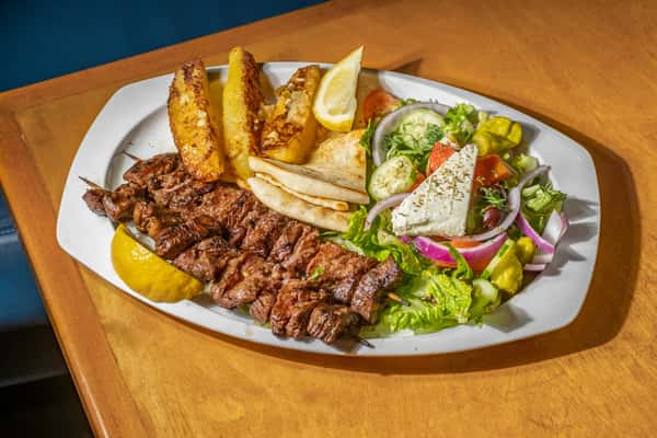 Beef Souvlaki Platter