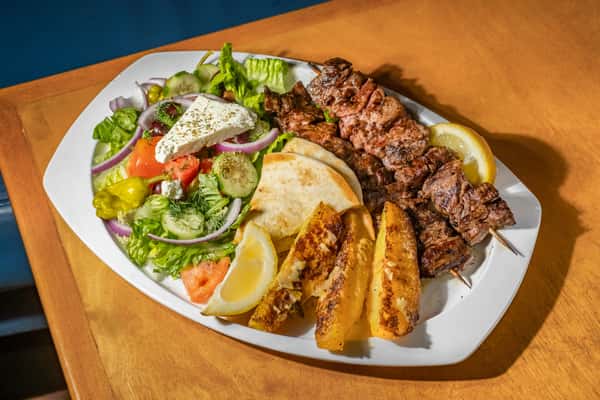 Beef Souvlaki Platter