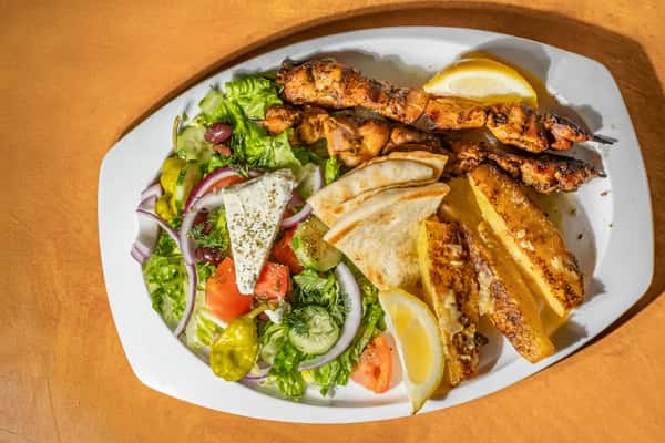 Chicken Souvlaki Wrap Combo