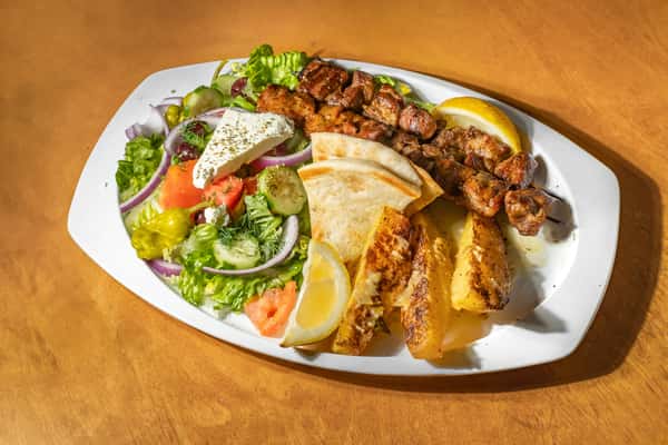 Pork Souvlaki Platter