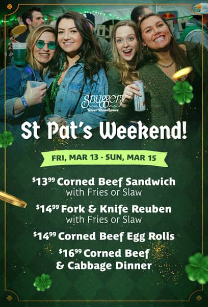 st pats food stpecials at the snuggery